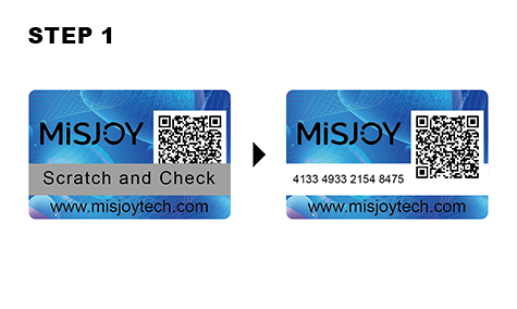 16-digit security code on the packaging of the product